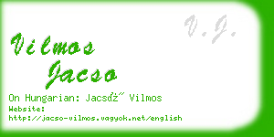 vilmos jacso business card